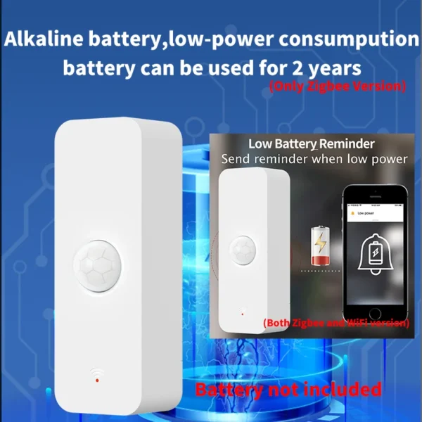 Tuya WiFi Zigbee PIR Motion Sensor Smart Home Human Body Infrared Detector Security Smart Life Works With Alexa Google Home - Image 4