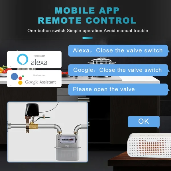 Tuya Wifi Smart Valve Controller Bluetooth Timer For Water Gas Compatible With Alexa Google Assistant SmartLife - Image 4