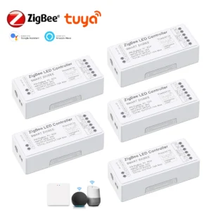 Zigbee LED Smart Switch Tuya WiFi LED Controller Alexa Google Home Remote Voice Control RGB RGBW CCT LED Strip Controller 2.4G ﻿