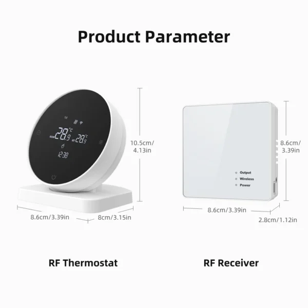 AVATTO Tuya WiFi Smart Thermostat，RF Wireless Receiver Temperature Controller ，For Water Gas Boiler Support Alexa Google Home - Image 6