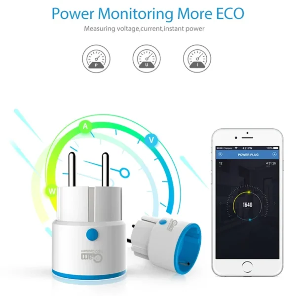 NEO Coolcam ZWAVE PLUS EU Smart Power Plug Socket Home Automation Alarm System Z Wave 868.4MHz Video Frequency - Image 2