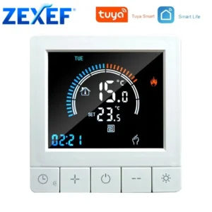 ZEXEF Tuya WiFi Smart Thermostat Electric Floor Heating Water/Gas Boiler Controller Works With Alexa Google Home Alice