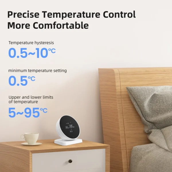 AVATTO Tuya WiFi Smart Thermostat，RF Wireless Receiver Temperature Controller ，For Water Gas Boiler Support Alexa Google Home - Image 4