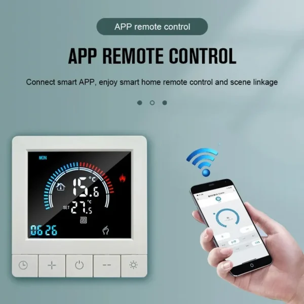 ZEXEF Tuya WiFi Smart Thermostat Electric Floor Heating Water/Gas Boiler Controller Works With Alexa Google Home Alice - Image 2