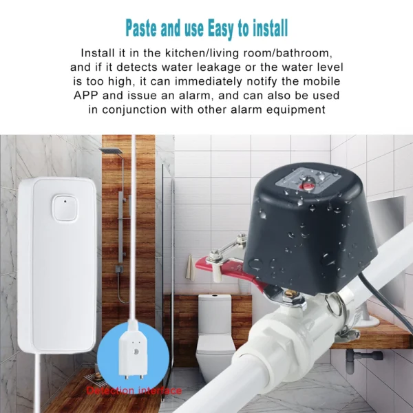 Tuya Wifi Smart Valve Controller Bluetooth Timer For Water Gas Compatible With Alexa Google Assistant SmartLife - Image 2